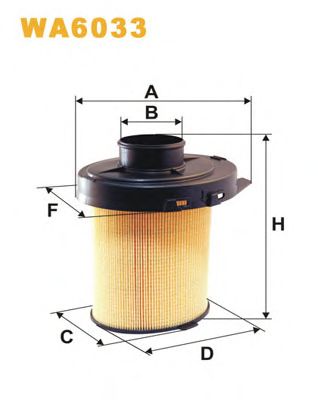 WIX FILTERS wa6033 -  Воздушный фильтр